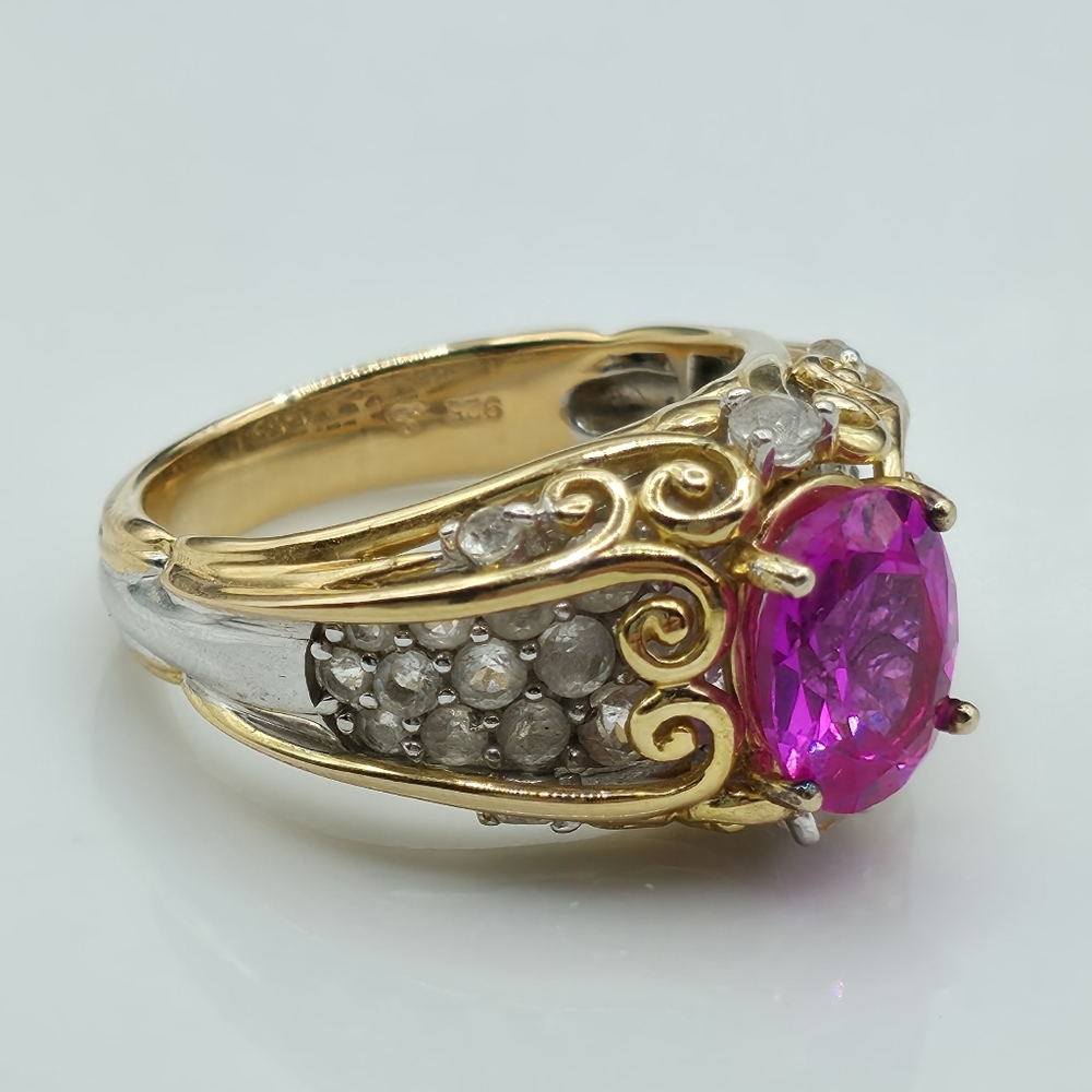 Victoria Wieck Lab Created Pink Ruby - Picture 3 of 9